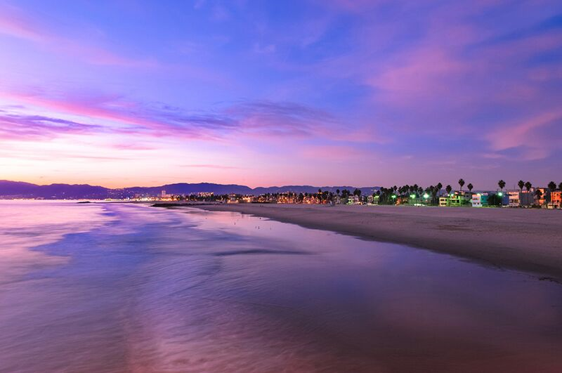 beach at sunset